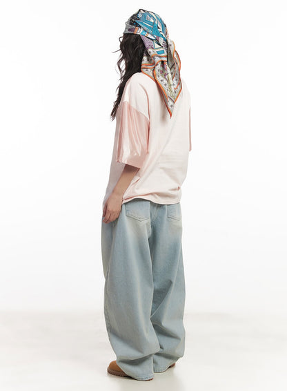 Alia Washed Wide-Leg Jeans CA518