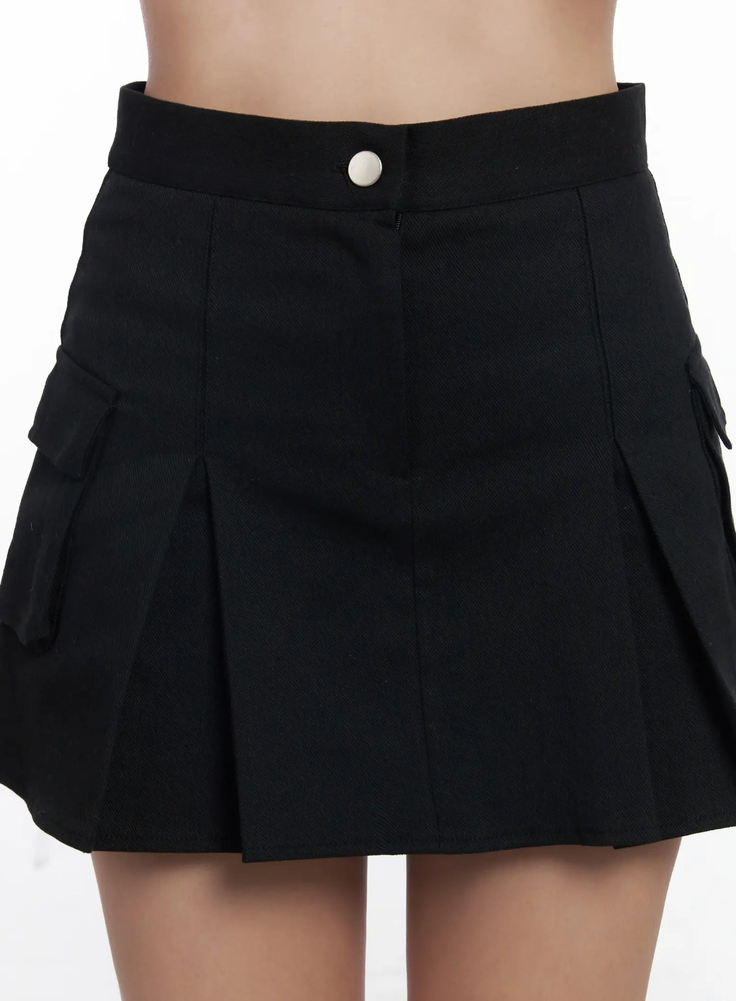 Chic Pleated Cargo Mini Skirt CF503
