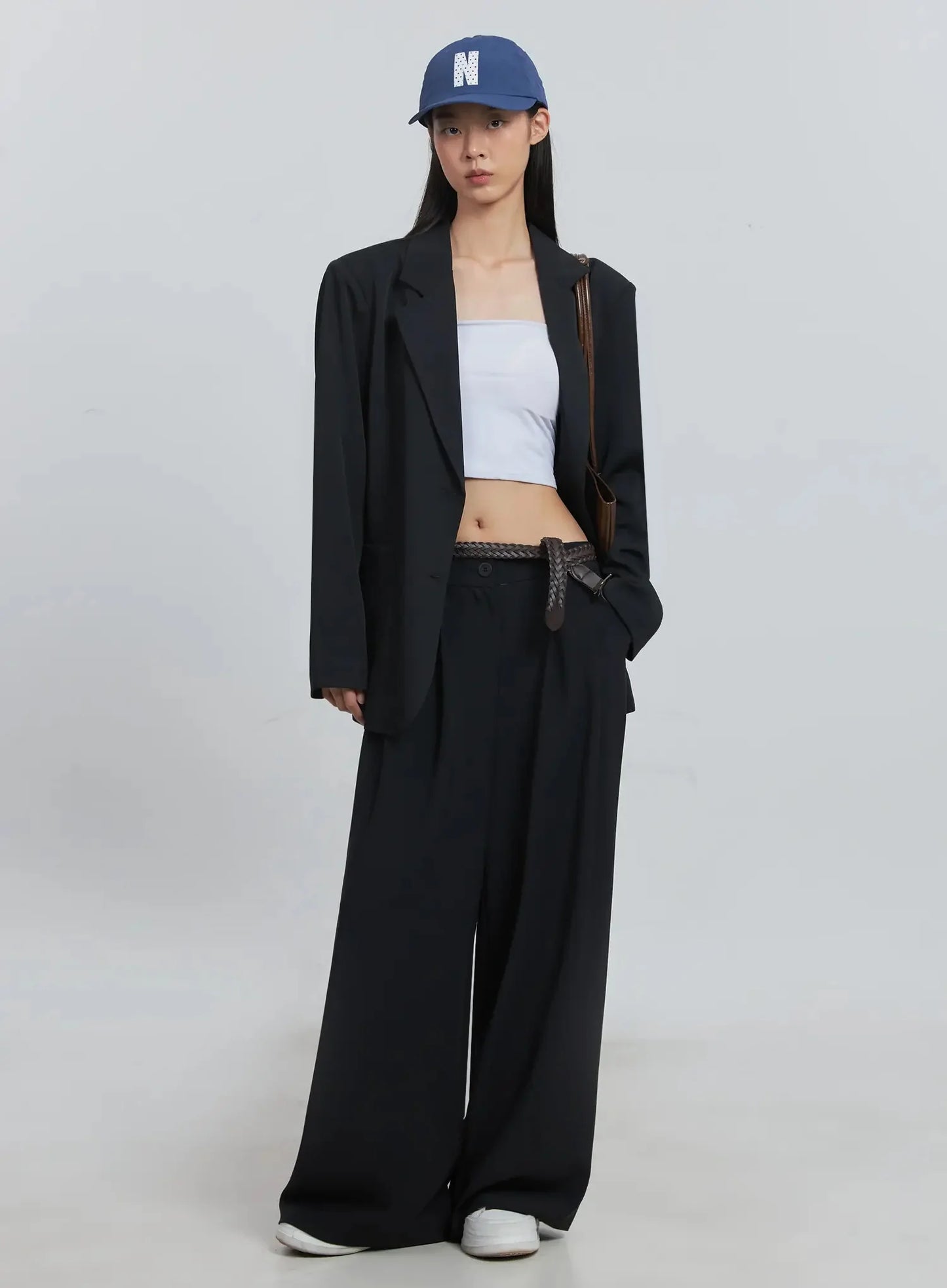 Classic Oversized Blazer (Black) IU512