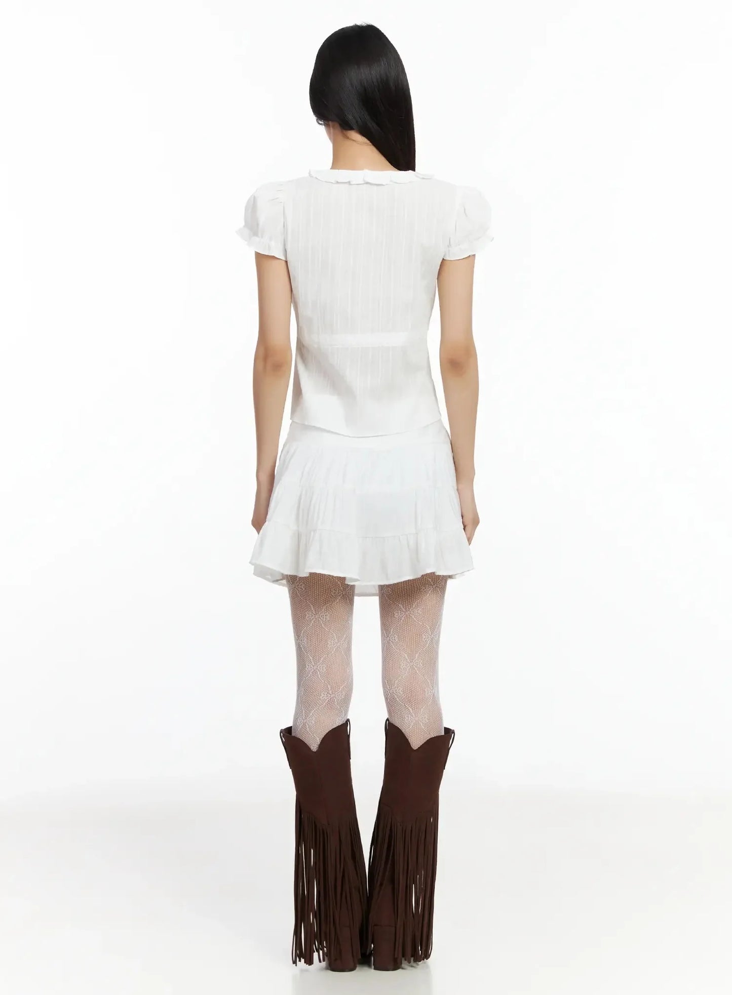 Boho Chic Ruffle Layered Skirt IM530