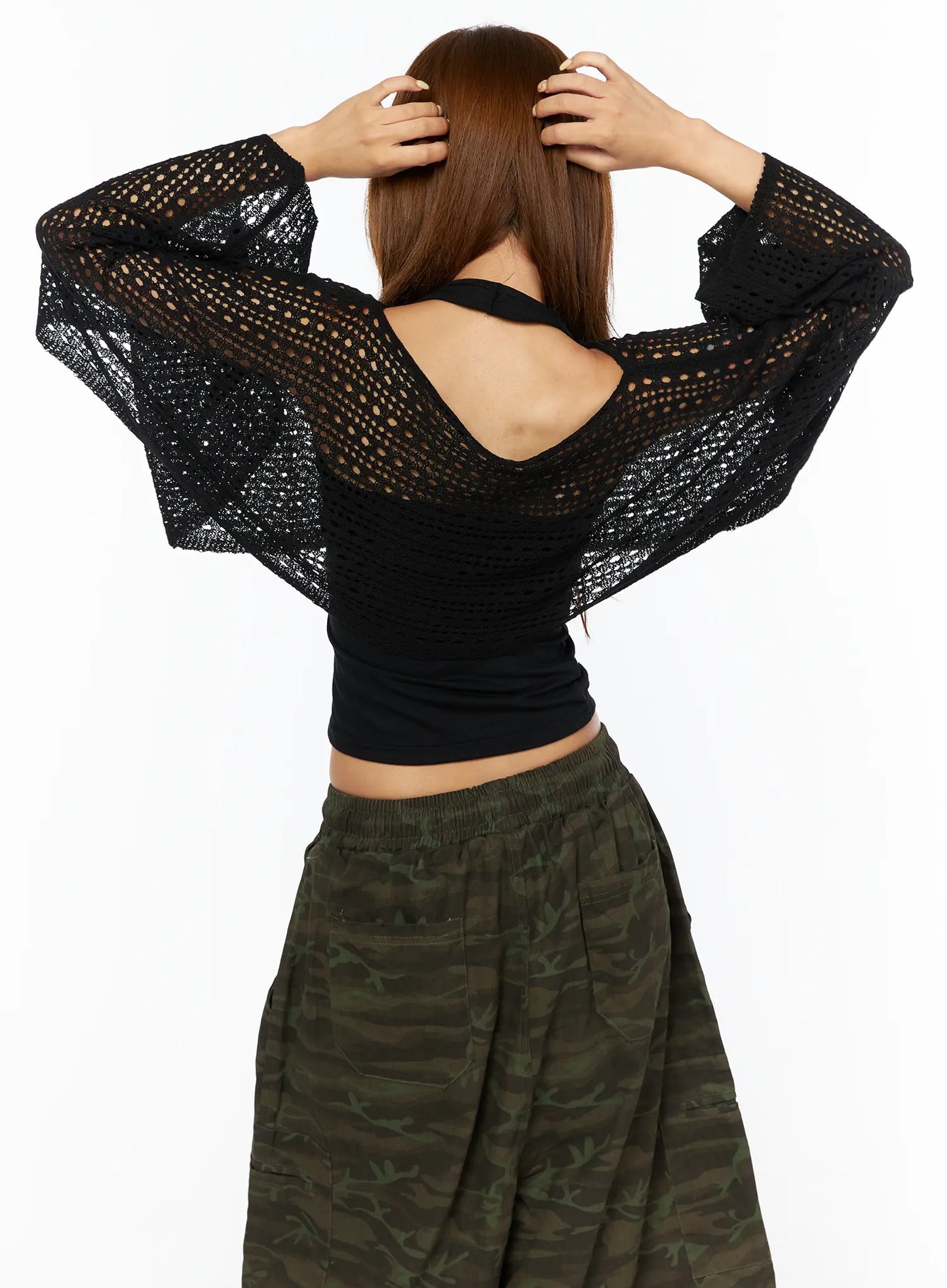 Boatneck Knit Long Sleeve Top CU517