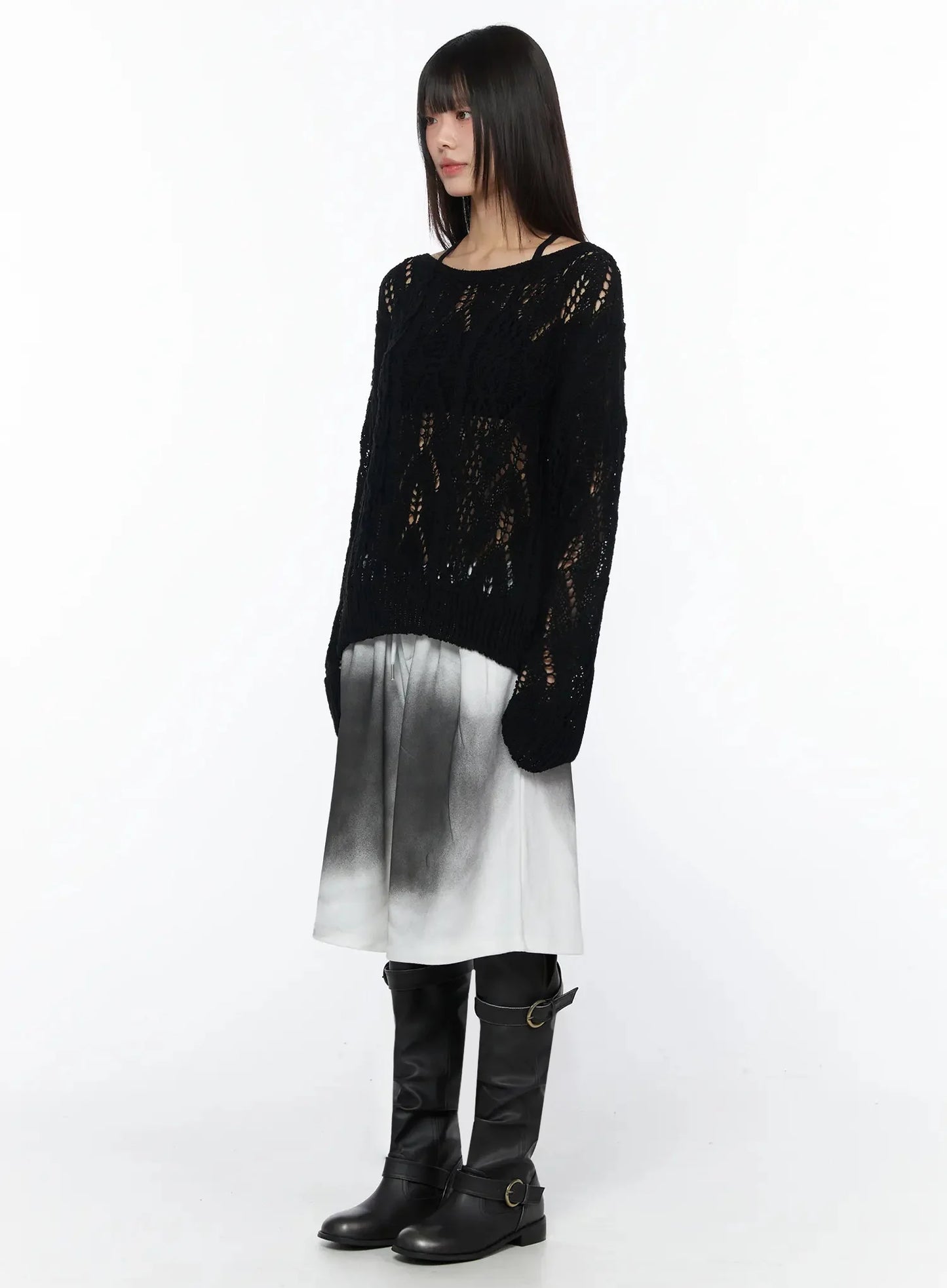 Boho Chic Boat Neck Sweater IY525