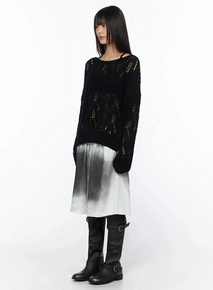 Boho Chic Boat Neck Sweater IY525