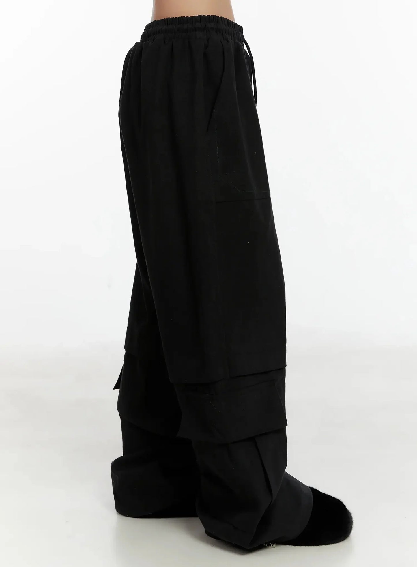 Baggy Drawstring Cargo Pants ID525