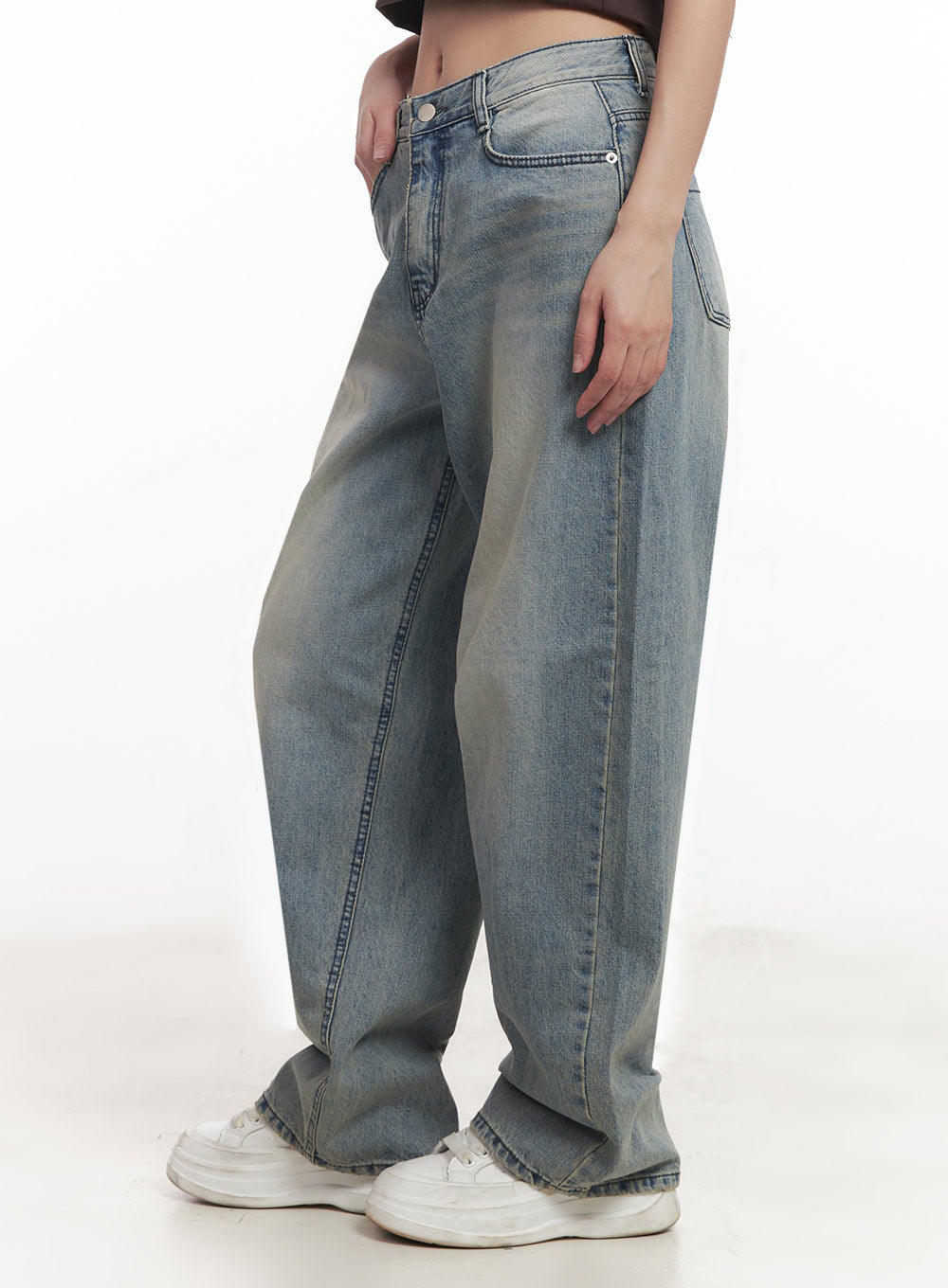 Casey Washed Baggy Jeans IM528