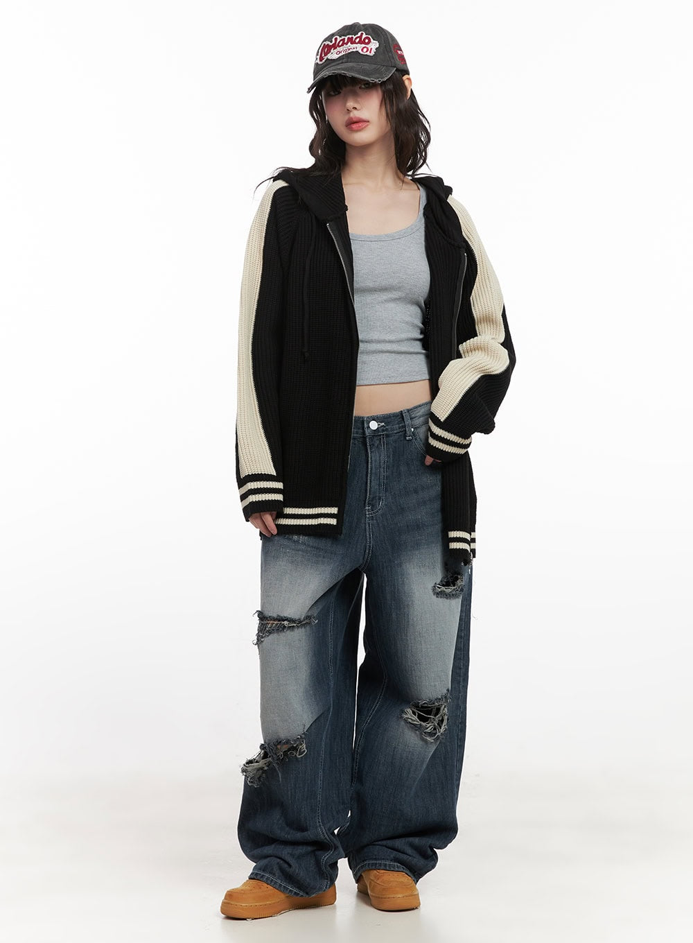 Alison Destroyed Baggy Jeans CJ523