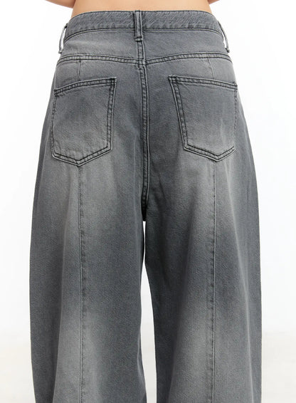 Armani Washed Wide Leg Jeans CM511