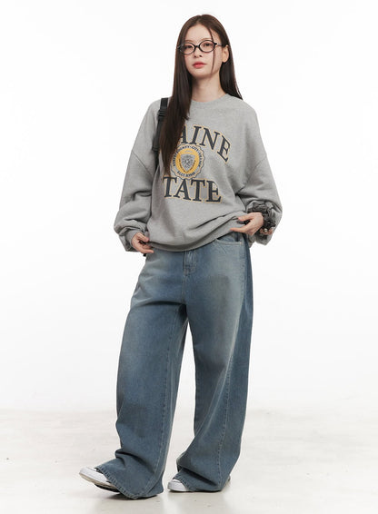 Amber Pintuck Wide-Leg Jeans CM511