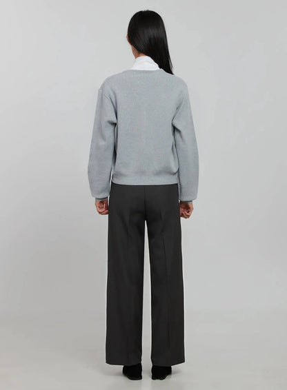 Classic V-Neck Cardigan IJ508
