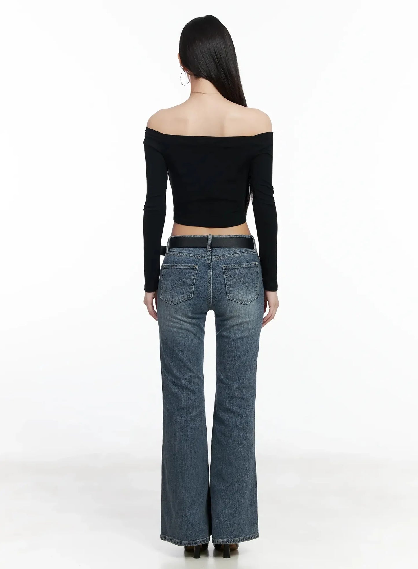 Amaris Low-Rise Bootcut Flared Jeans IM503