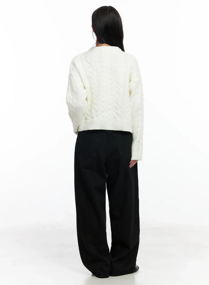 Basic Wide Leg Pants IJ529