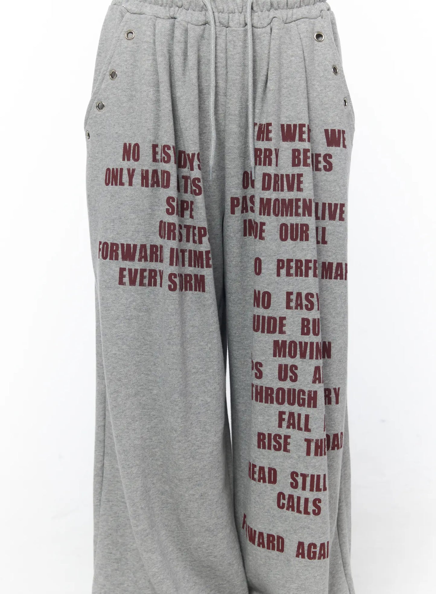 Casual Printed Wide Leg Sweatpants CY529