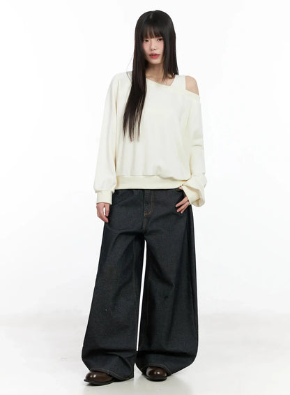Casual Asymmetric Sweatshirt IM523