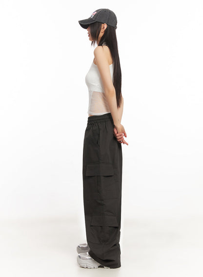 Cargo Baggy Windbreaker Pants IY502