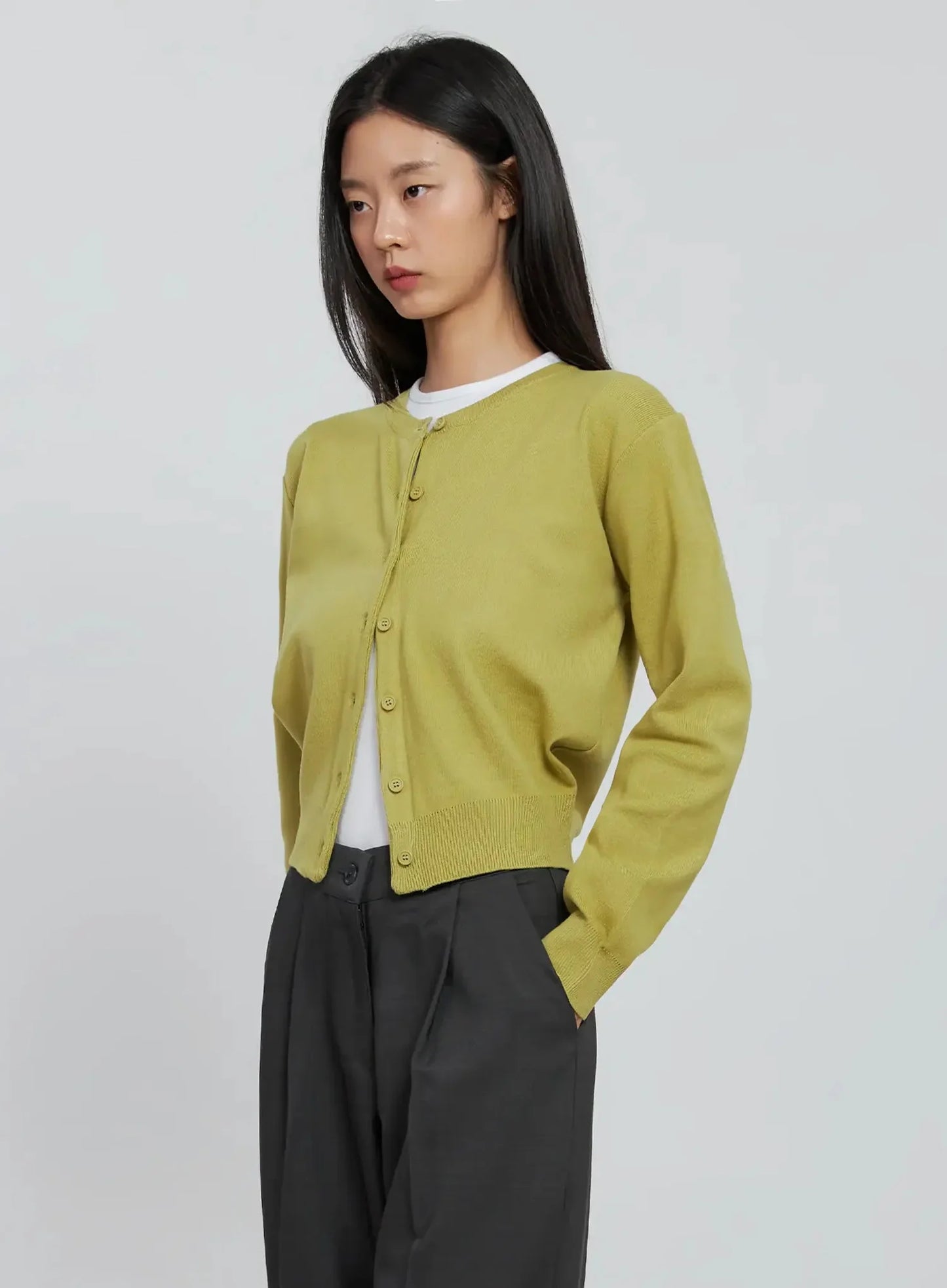 Casual Button-Up Cardigan IN507