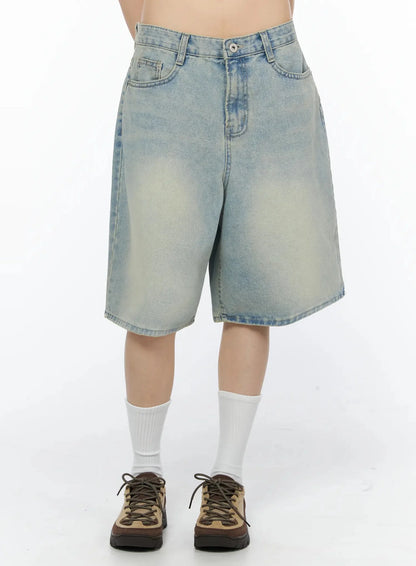 Ali Casual Washed Bermuda Shorts IY525