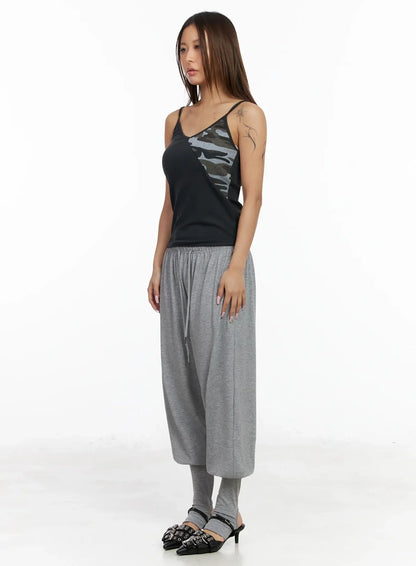 Camo Accent Cami Top IY515