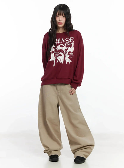 Chase Time Graphic Sweatshirt F516