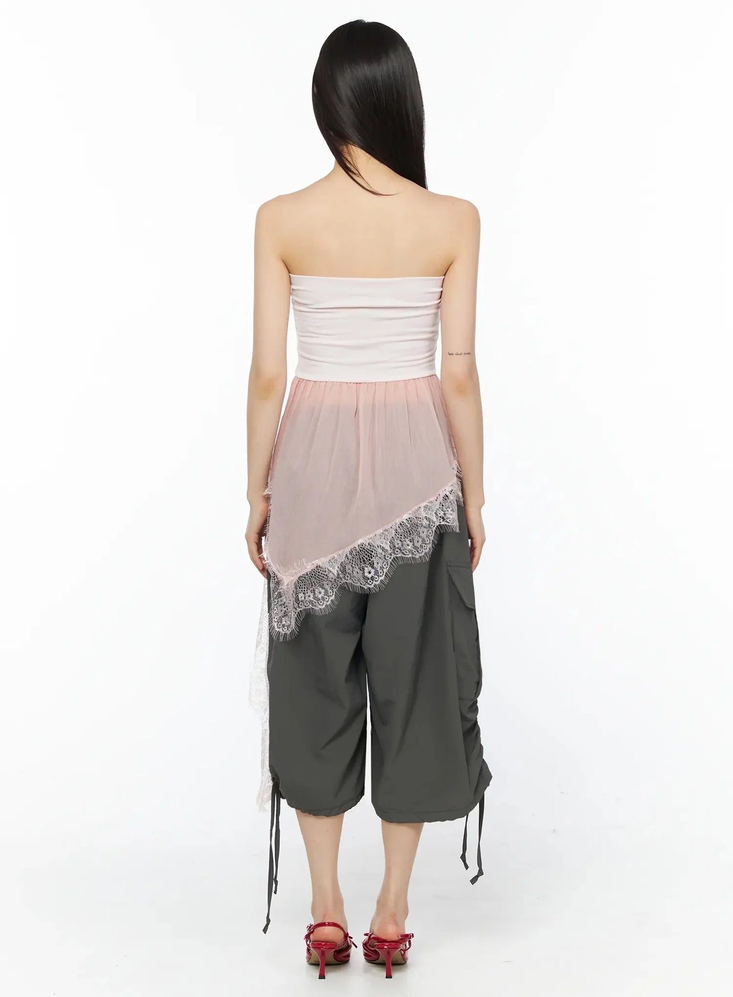 Adjustable Cargo Bermuda Pants IY526