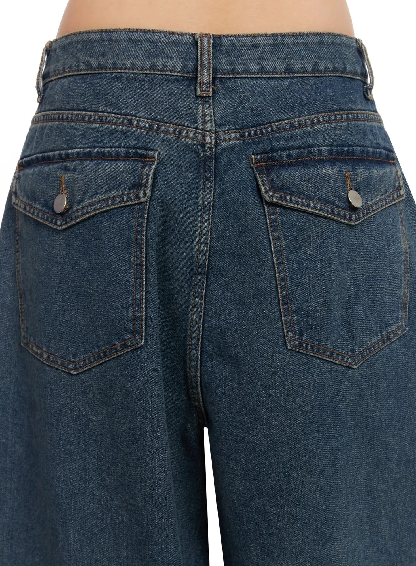 Aleena Mid-Wash Baggy Jeans IN528