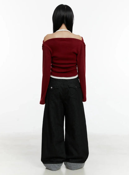 Amyra Baggy Striped Jeans ID525
