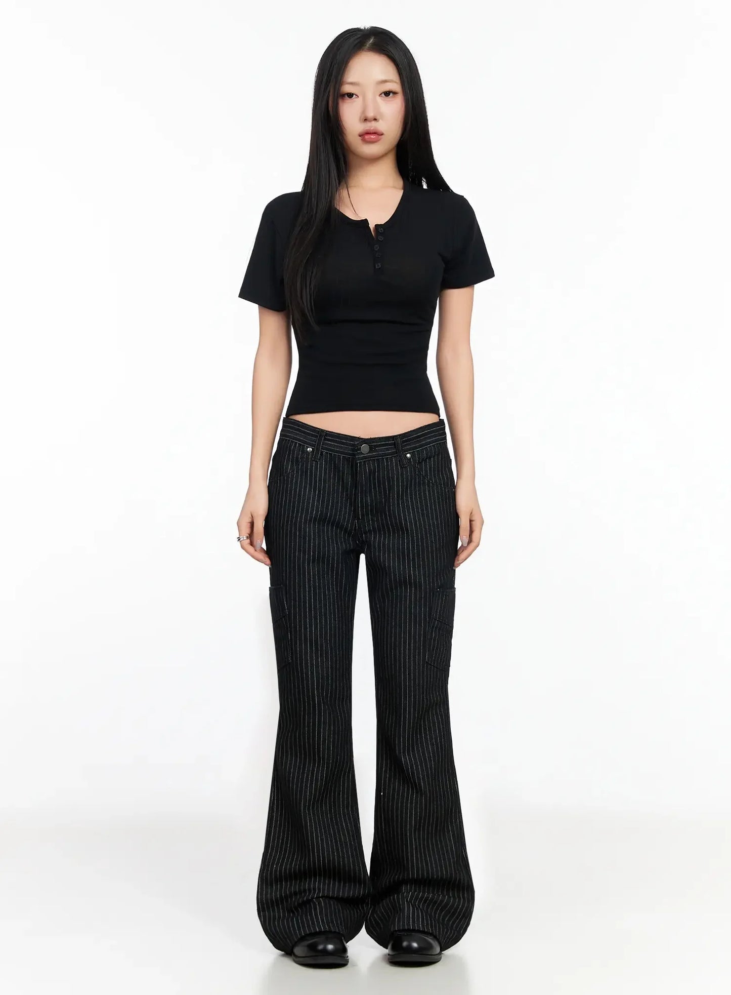 Buttoned Slim Fit T-Shirt CA513