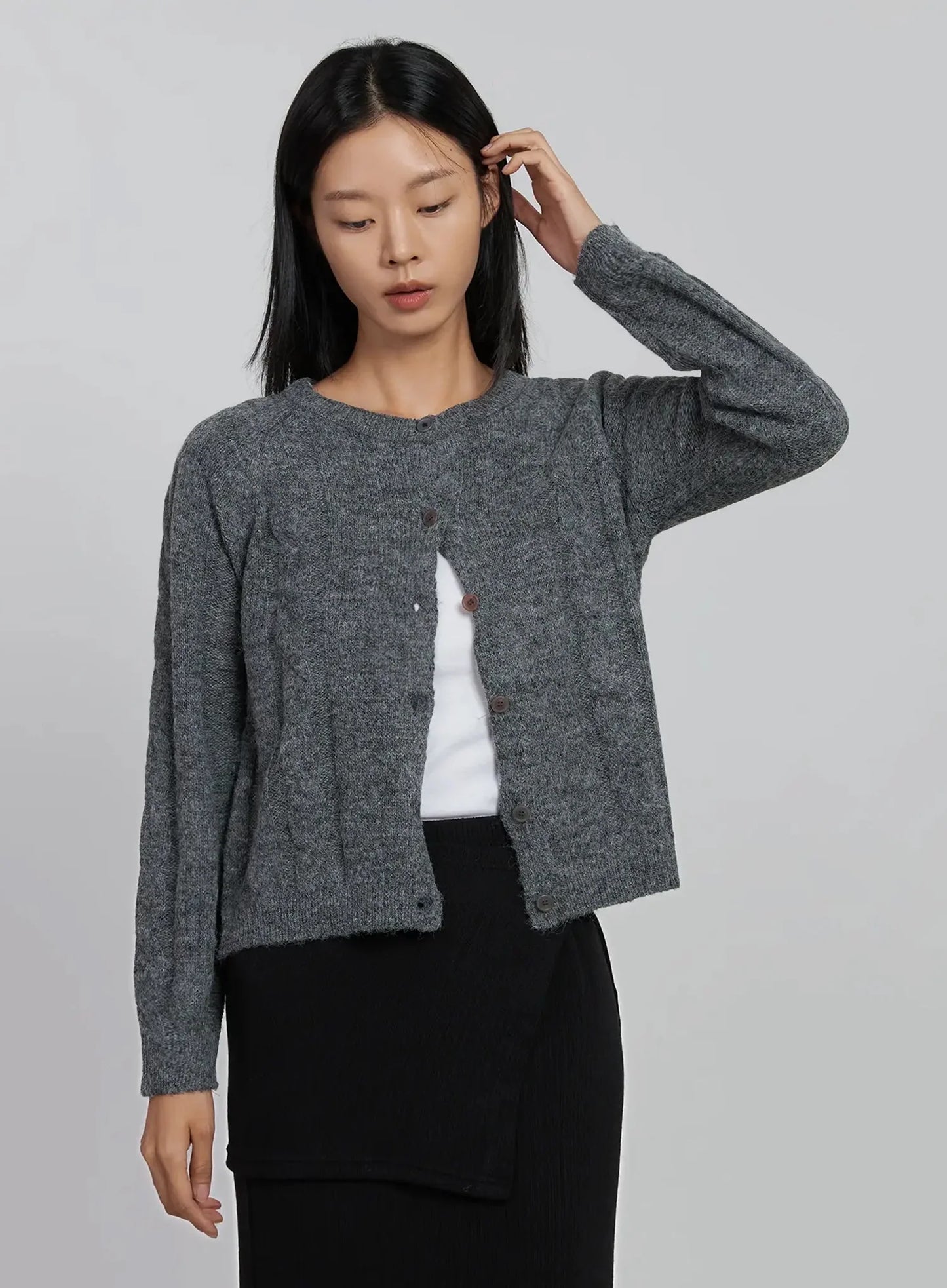 Cable Knit Cardigan ID516
