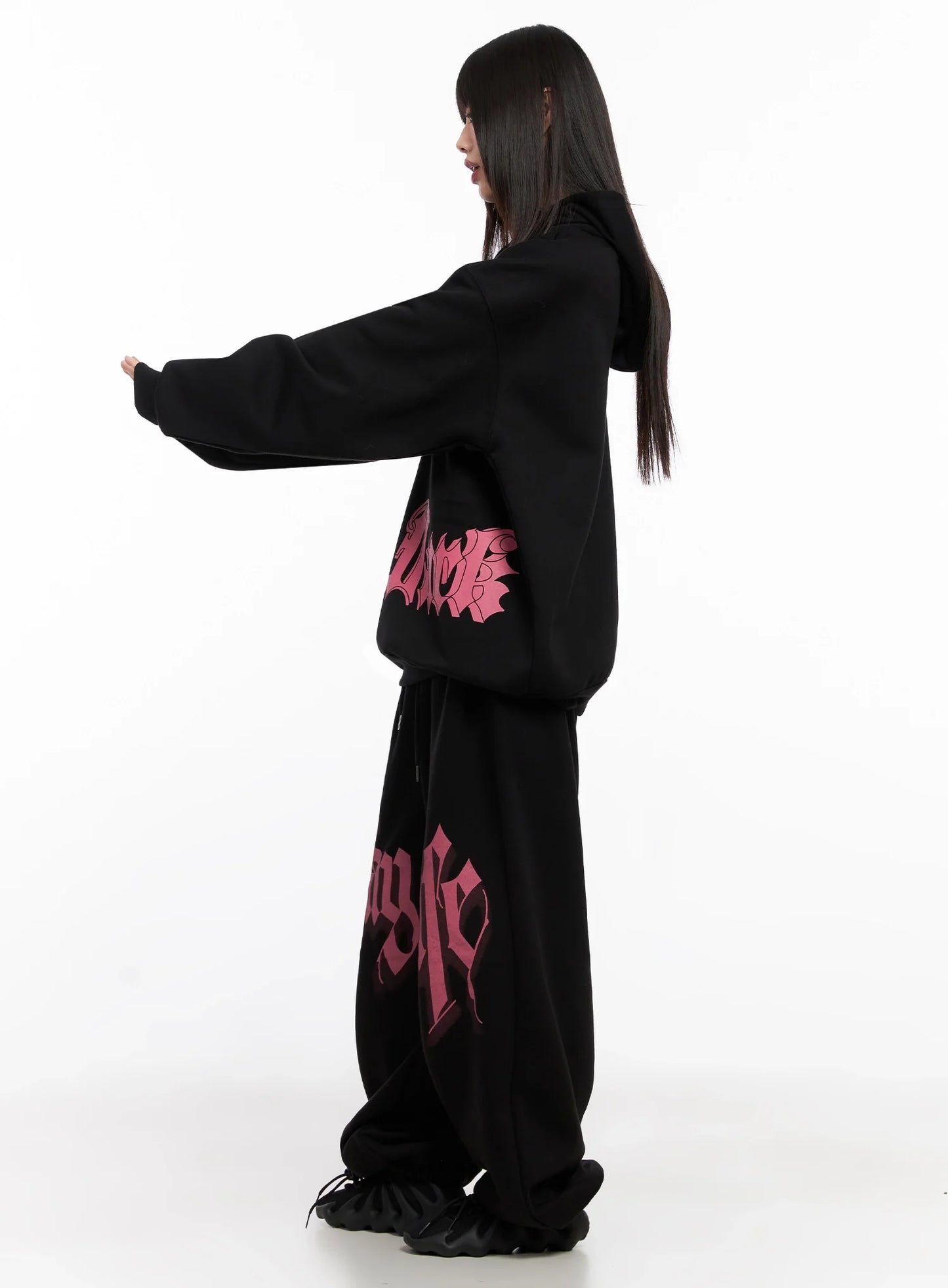 Bold Graphic Oversized Hoodie IN503