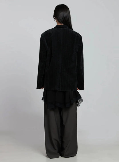 Classic Velvet Oversized Blazer IM520