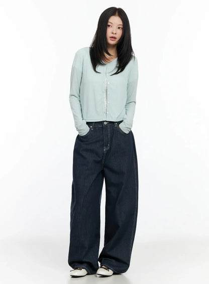 Alaya Semi-Balloon Denim Jeans IM524