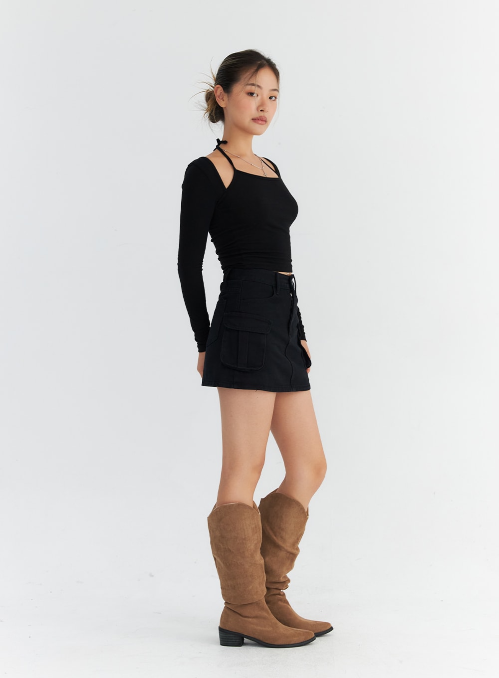 Cargo Pocket Mini Skirt CO313