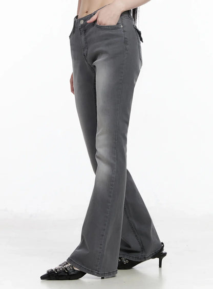 Aiana Slim Fit Bootcut Jeans IY511