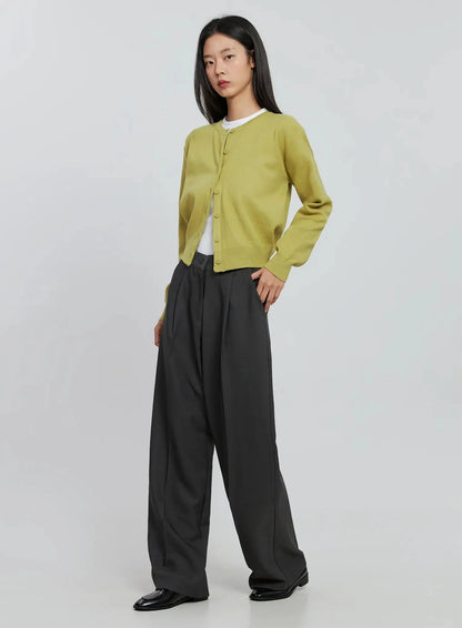 Casual Button-Up Cardigan IN507