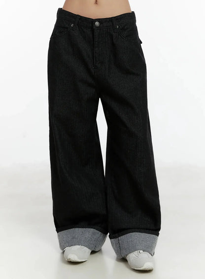 Amyra Baggy Striped Jeans ID525