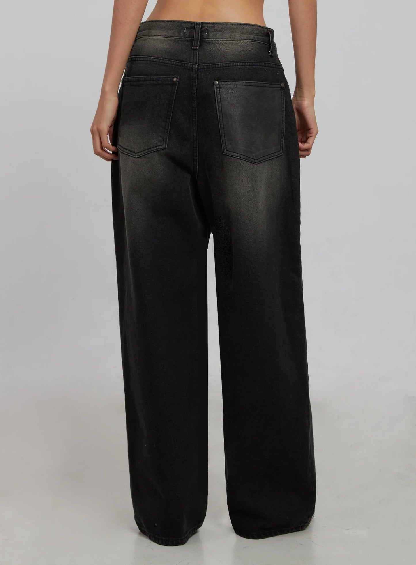 Blaire Dark Washed Wide Leg Jeans IJ509