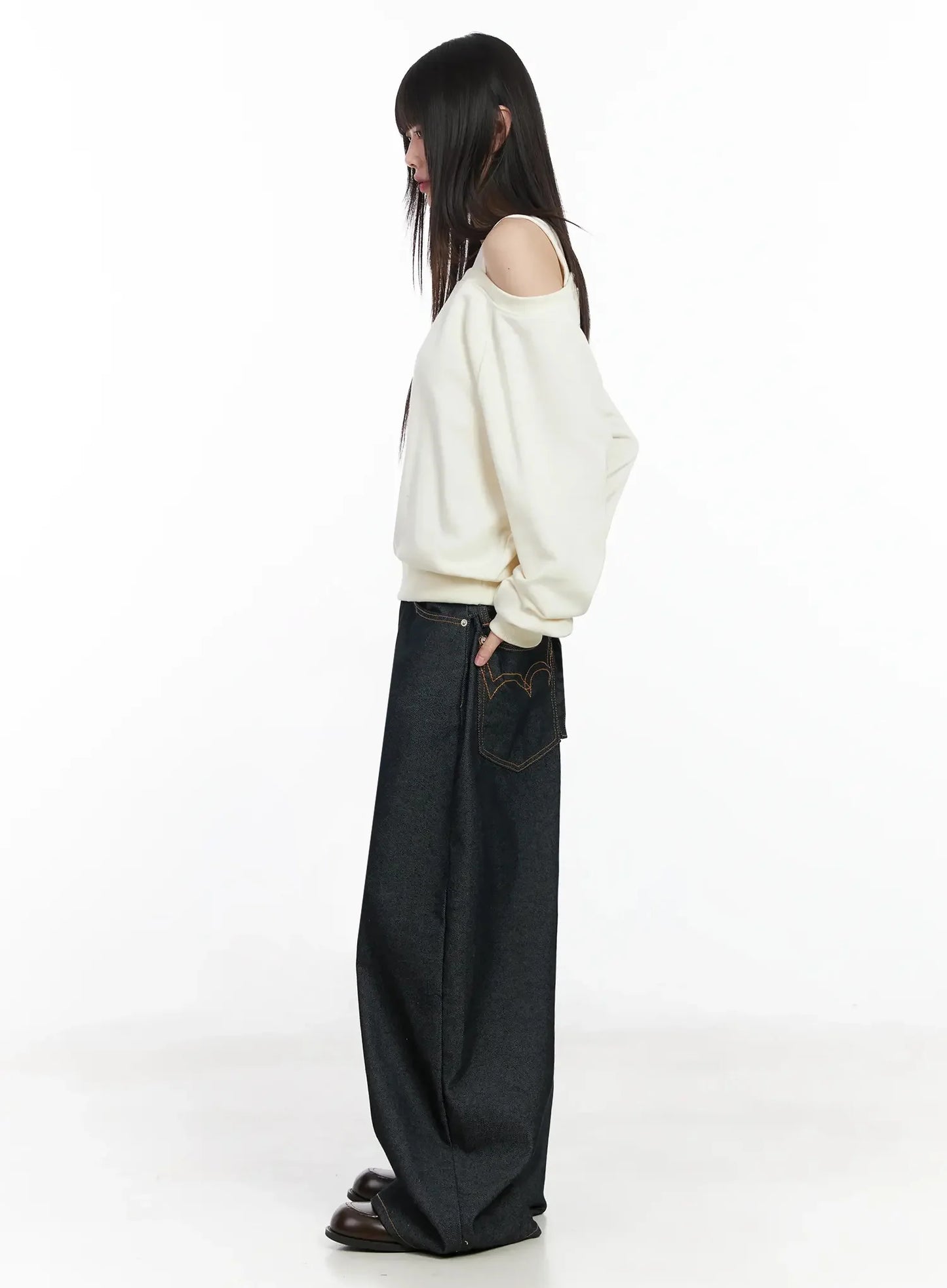 Casual Asymmetric Sweatshirt IM523