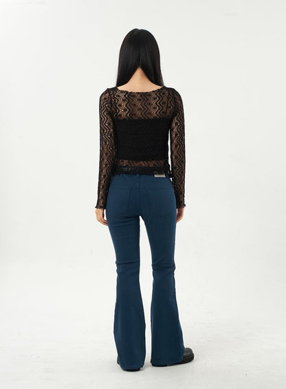 Bootcut Cotton Pants CA325