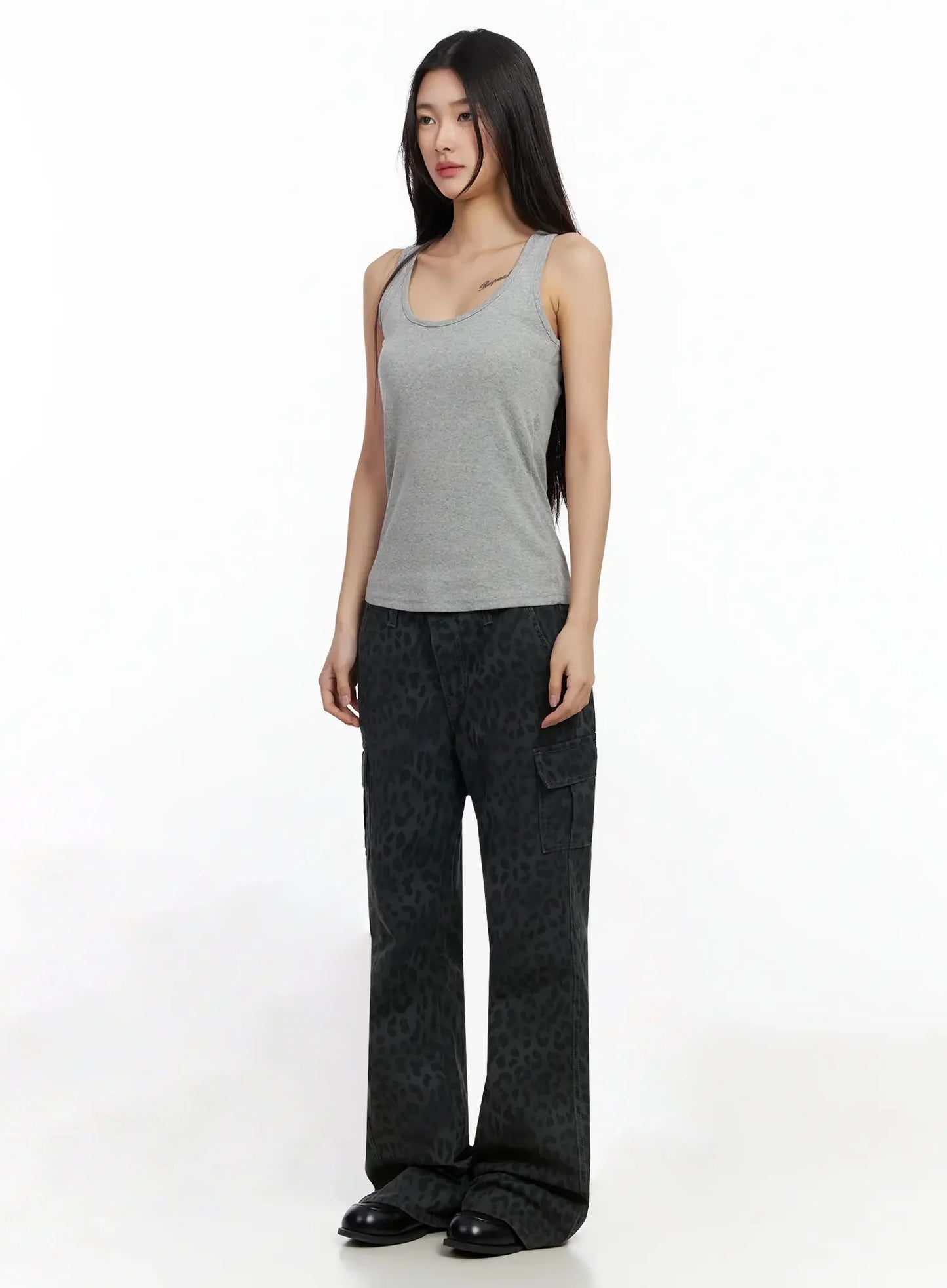 Casual Round Neck Tank Top IA508