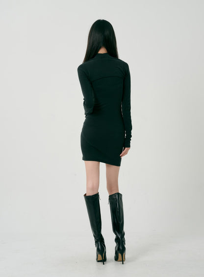 Bolero And Sleeveless Mini Dress Set ID07