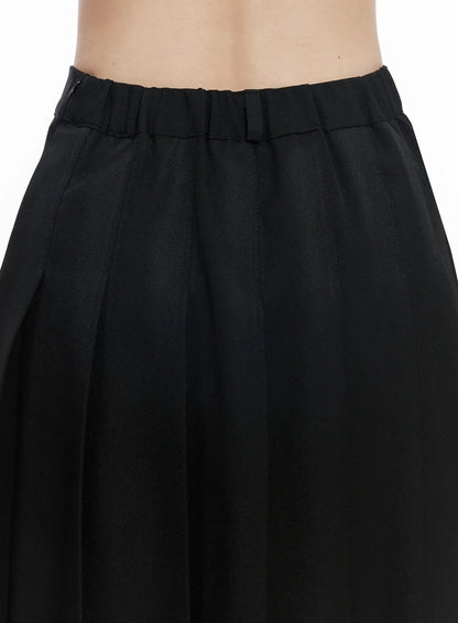 Basic Pleated Midi Skirt IF502