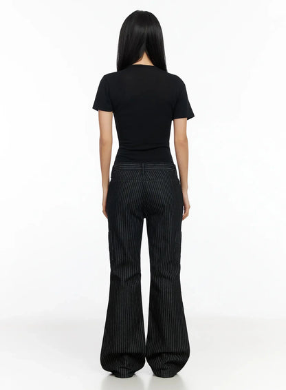 Buttoned Slim Fit T-Shirt CA513