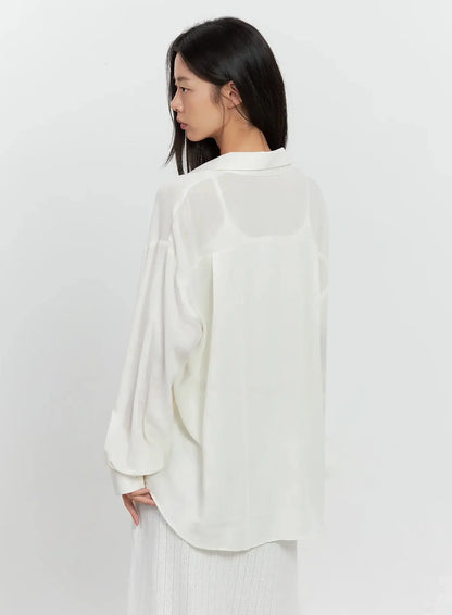 Classic Long-Sleeve Button-Up IL528