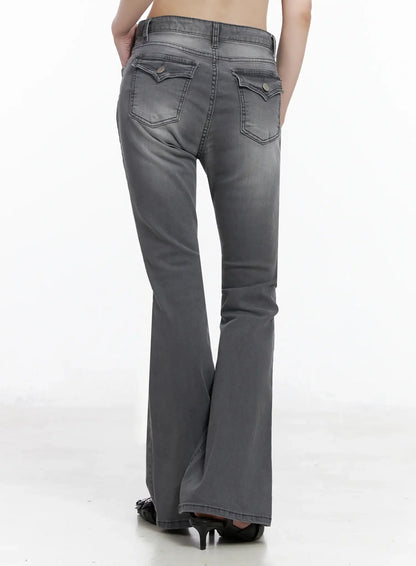 Aiana Slim Fit Bootcut Jeans IY511