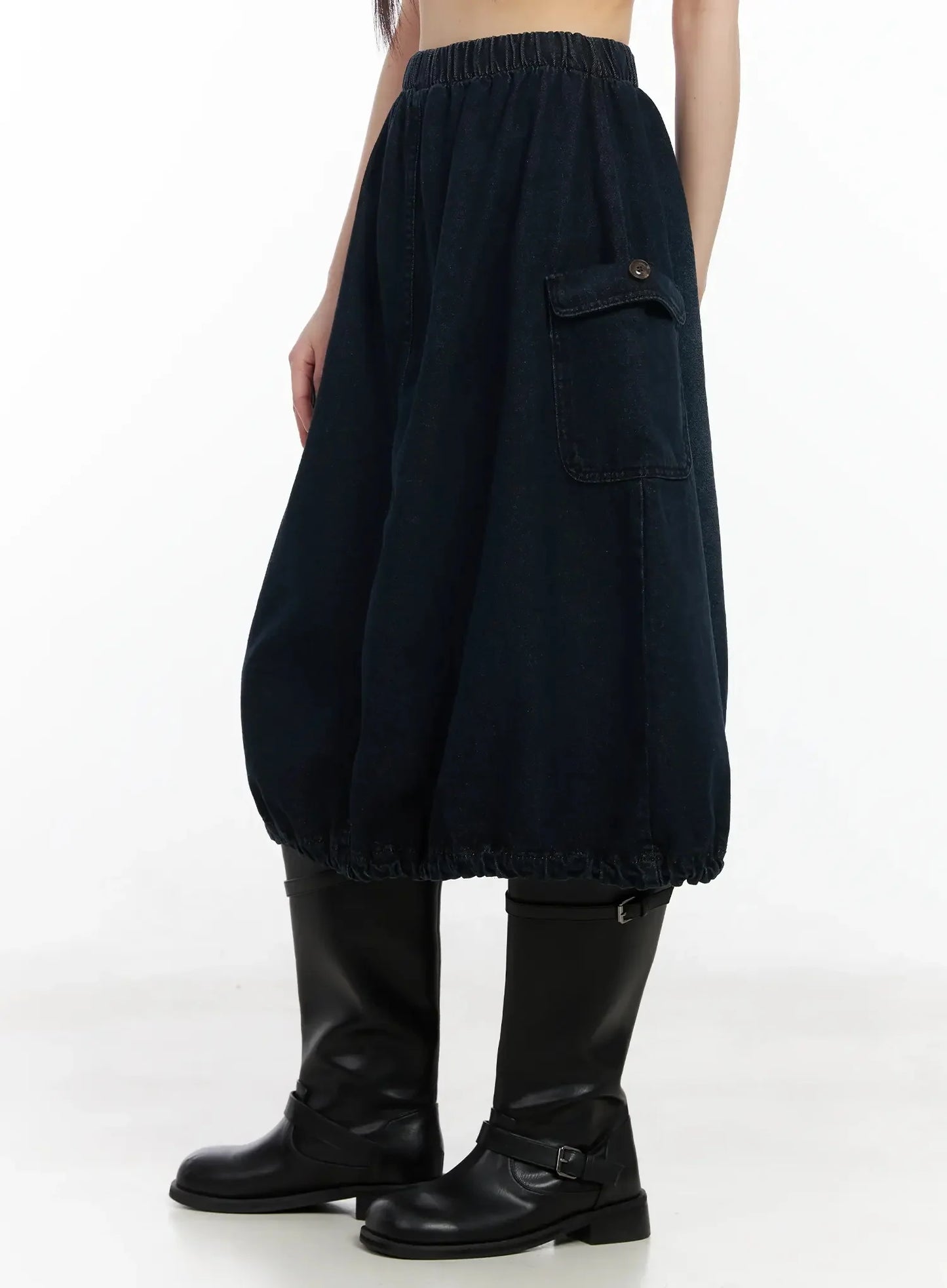 Balloon Denim Skirt IM530