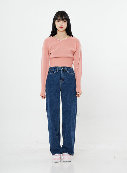 Basic Long Denim Pants BS28