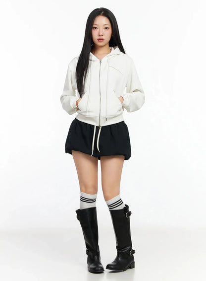 Checkered Balloon Skort CA513