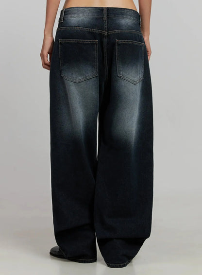 Chaya Washed Wide Jeans IJ505