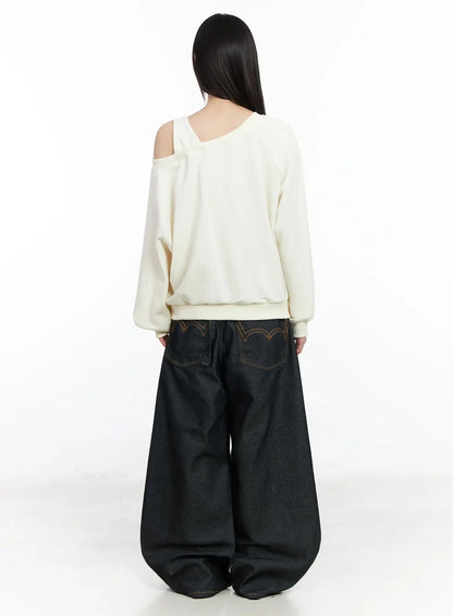 Casual Asymmetric Sweatshirt IM523