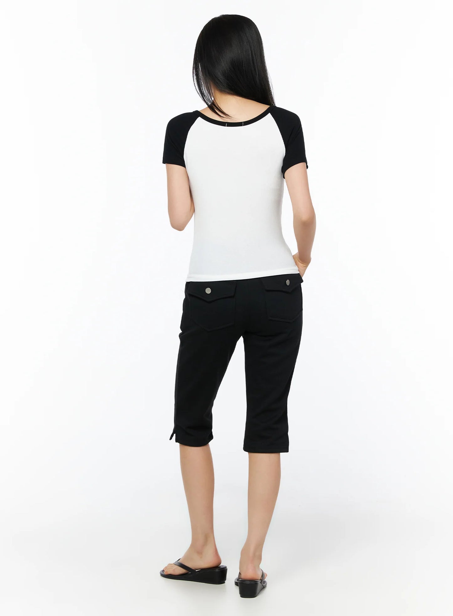 Capri Slit Pocket Pants IU516