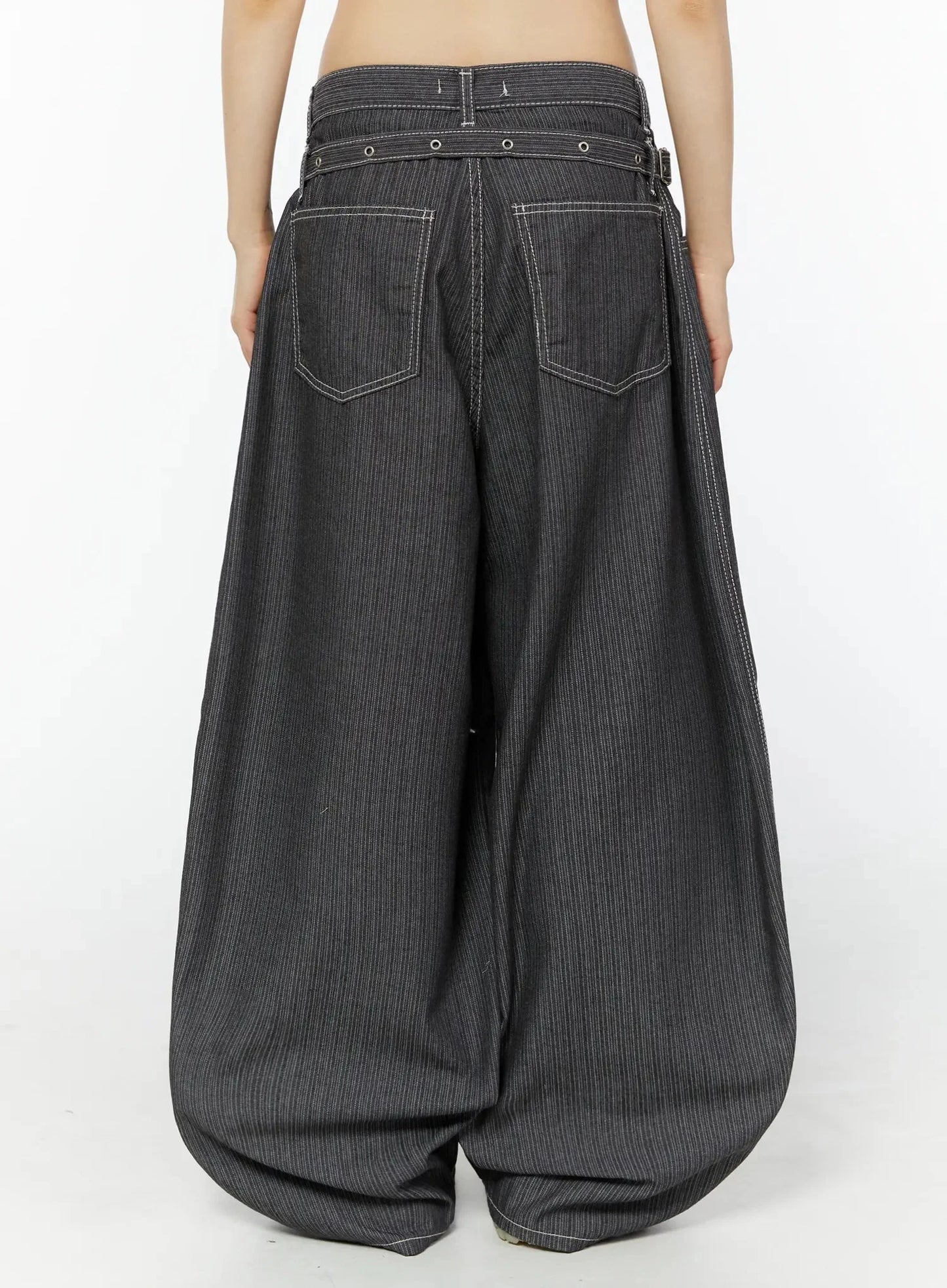 Casual Baggy Stripe Pants IU518